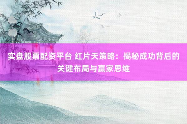 实盘股票配资平台 红片天策略：揭秘成功背后的关键布局与赢家思维